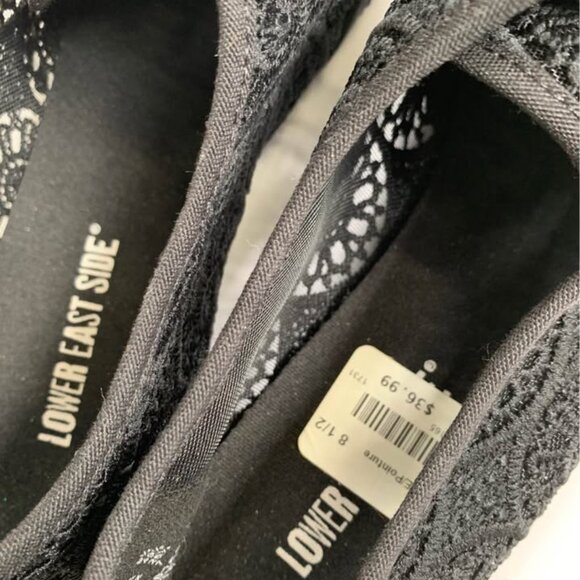 Lower East side Black Lace Ballerina Shoes - NWOT Sz 8 1/2 - Picture 9 of 9